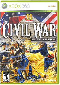 History Channel Civil War Secret Missions Xbox 360 US box art